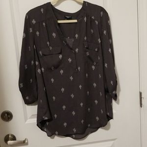 Cute Grey Cactus Blouse From Torrid In A 2x